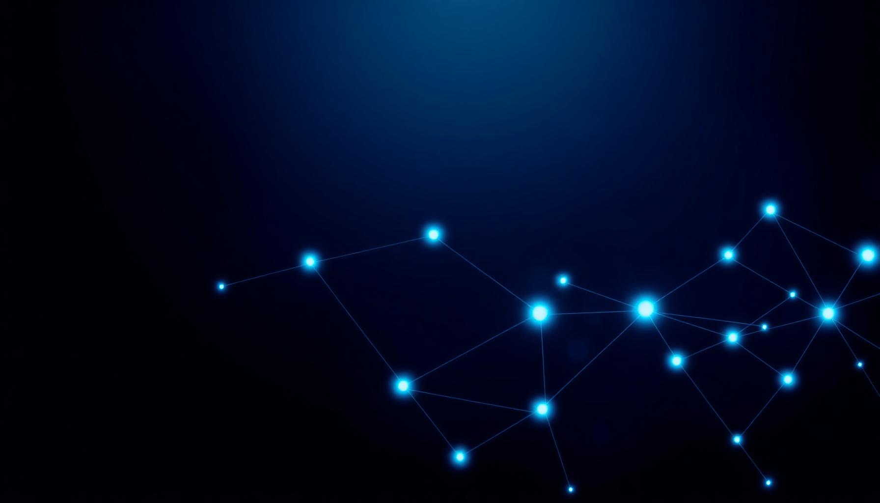 Abstract network representing embedded fintech investment products