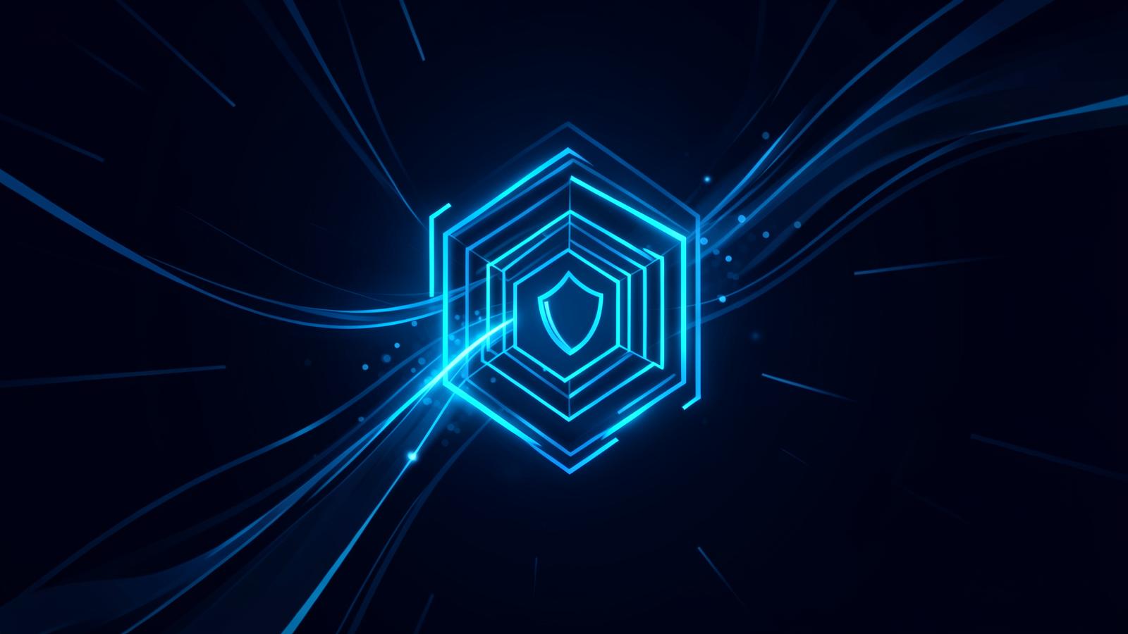 Abstract streams of light converging into a secure node, representing merchant payment flows becoming invested treasury