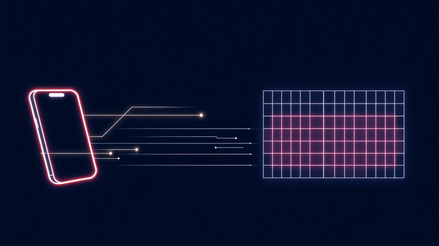 Abstract illustration of a fast product build meeting a rigid regulatory grid
